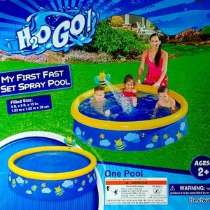 H2O GO! My First Fast Set Spray Pool! Brand New in Original Box, by Bestway